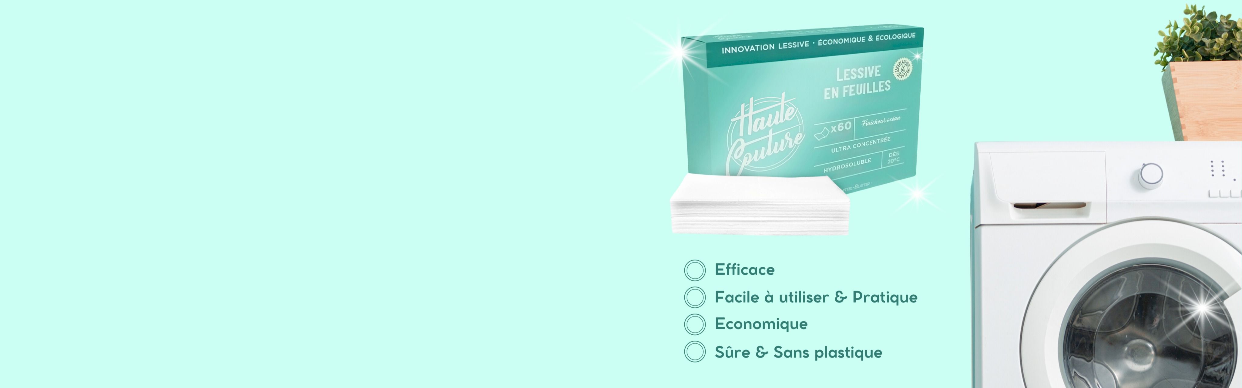 NOUVEAU : Lessive en feuilles 