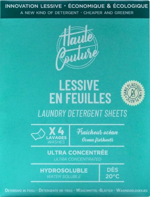 l'échantillon de lessive en feuille