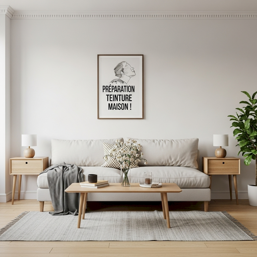 Préparation linge maison pour teinture