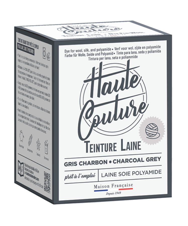 Tenture laine Gris charbon